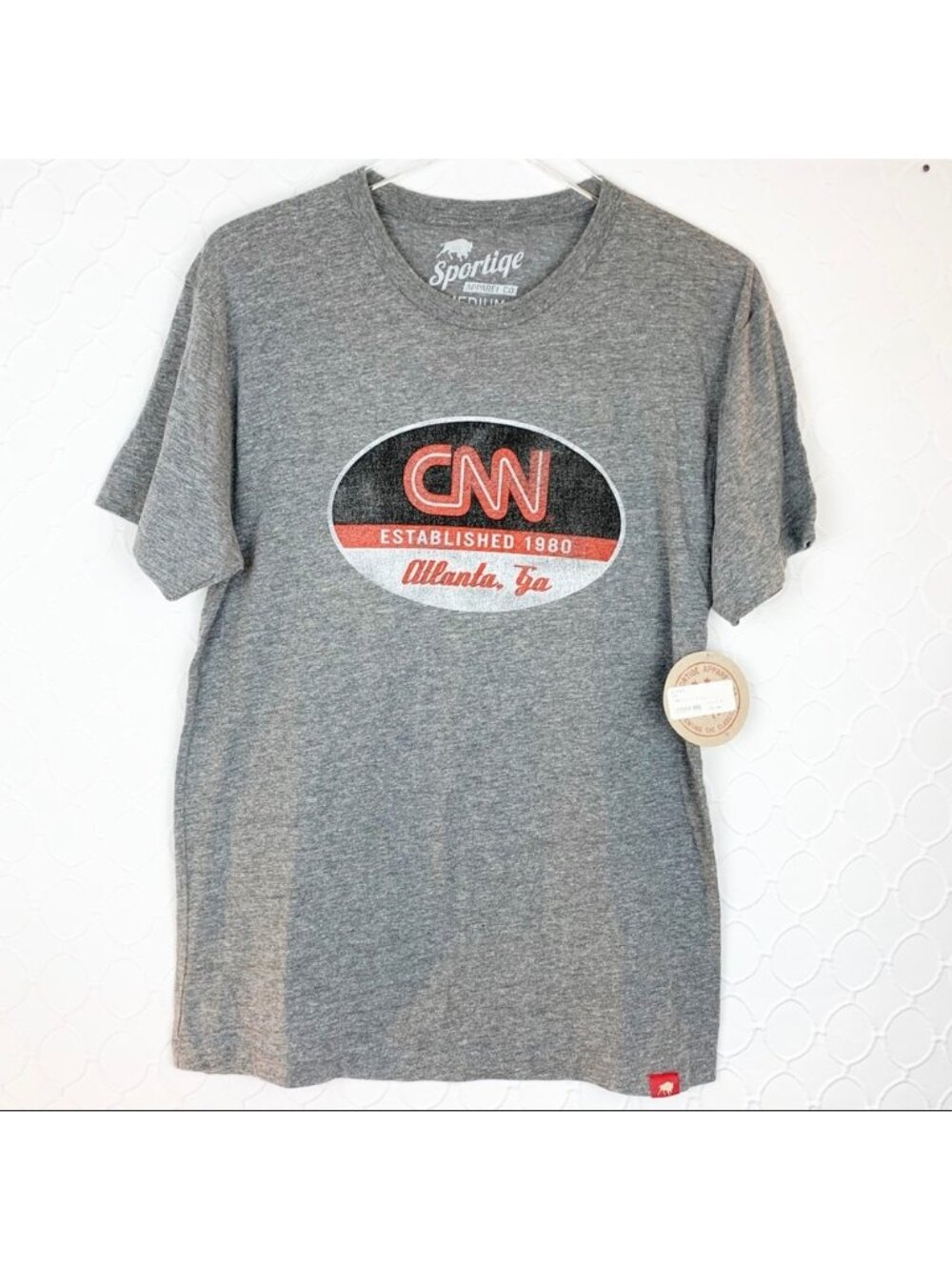NWT Sportiqe CNN Graphic Tee T-shirt Medium